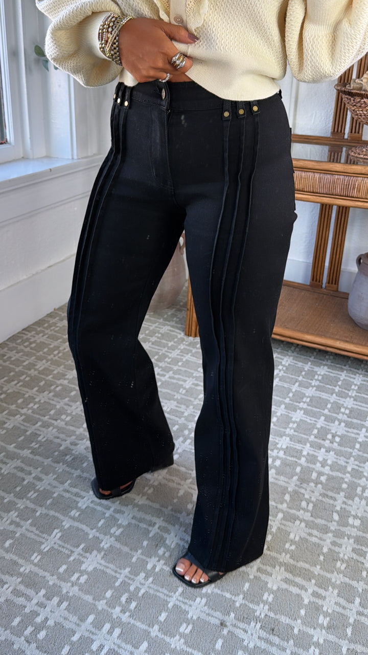 The Apex Straight Leg Denim, Black