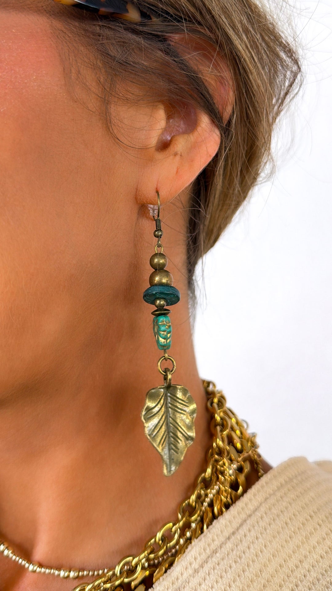 Wild & Free Dangle Earring, Teal