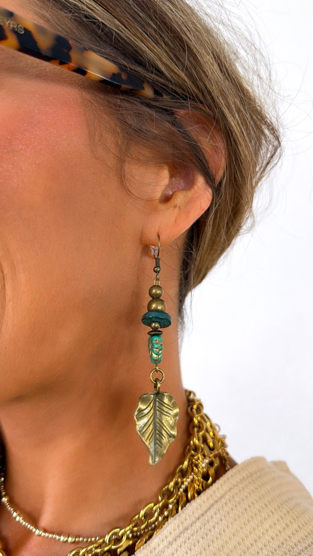 Wild & Free Dangle Earring, Teal