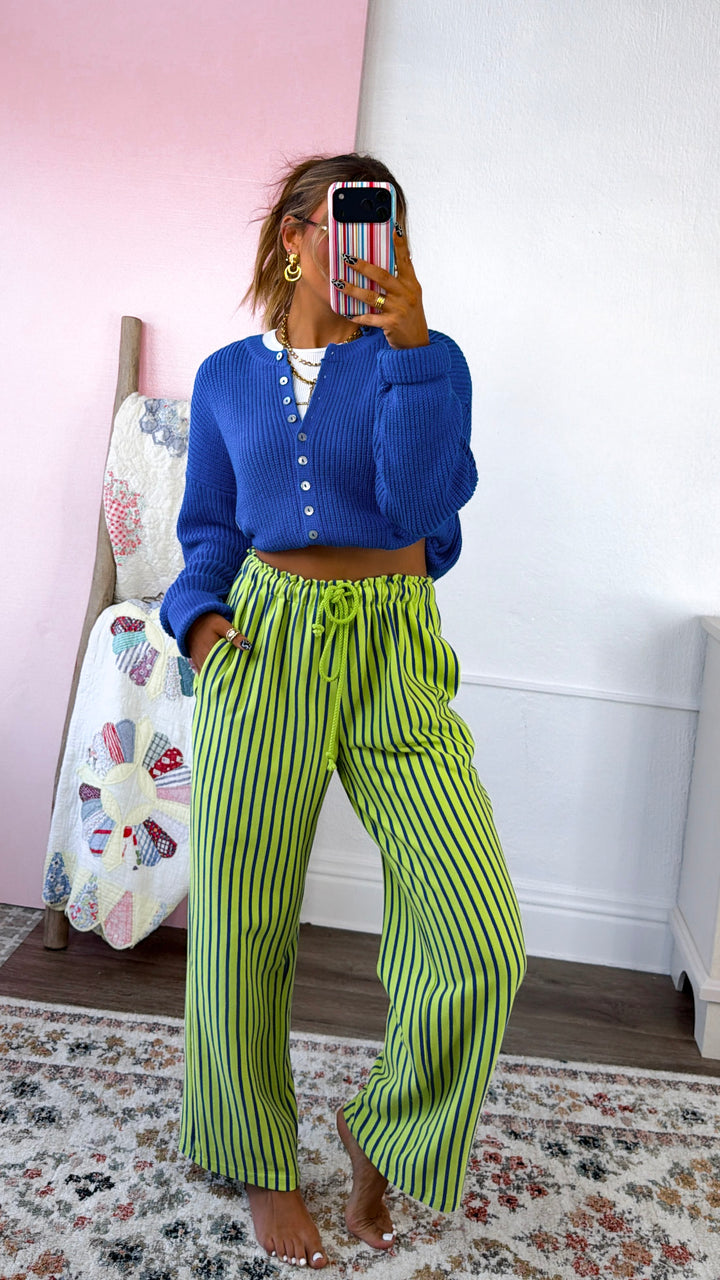 ECB Exclusive: The Signature Pants, Lime/Cobalt