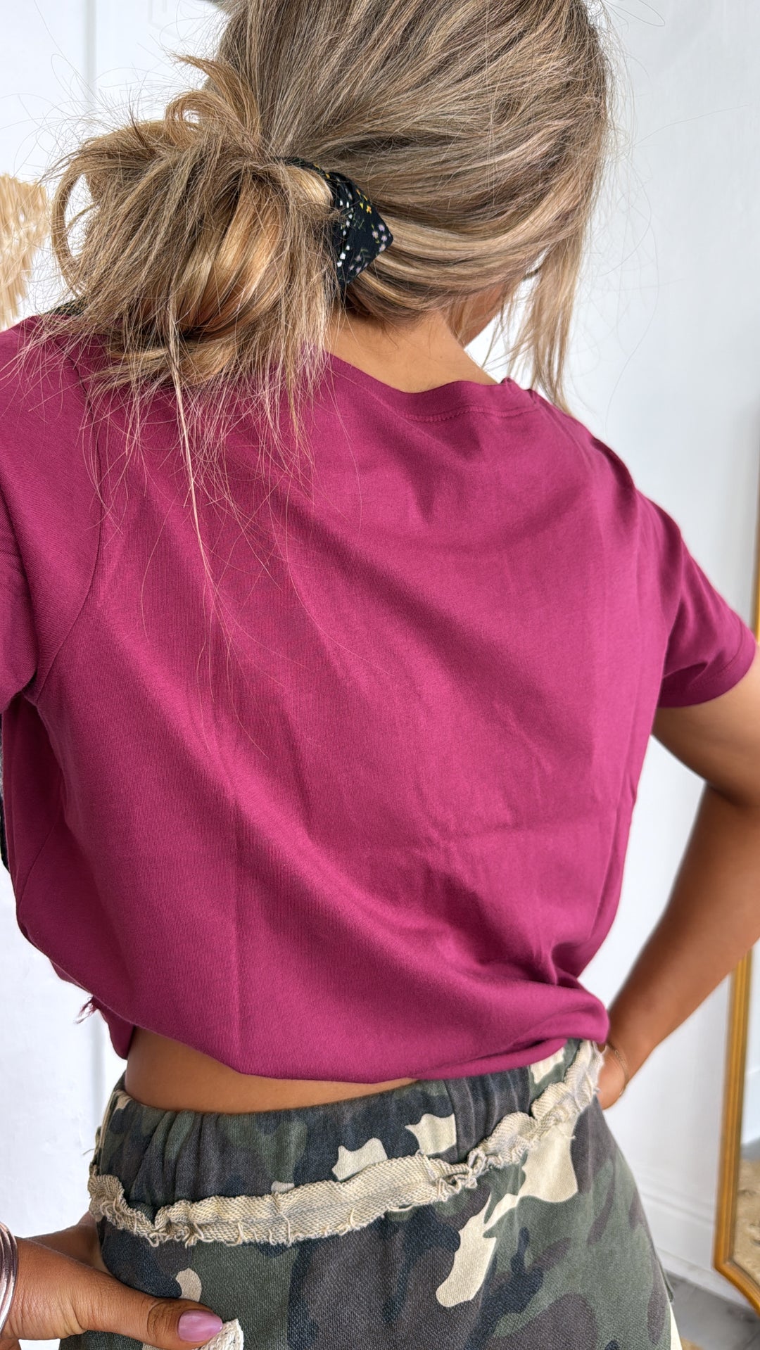 Music City Cropped Graphic Tee, Red