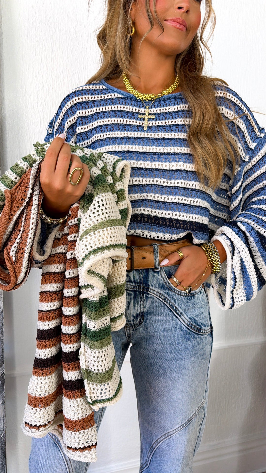 Ever After Knit Sweater, Dk.Denim
