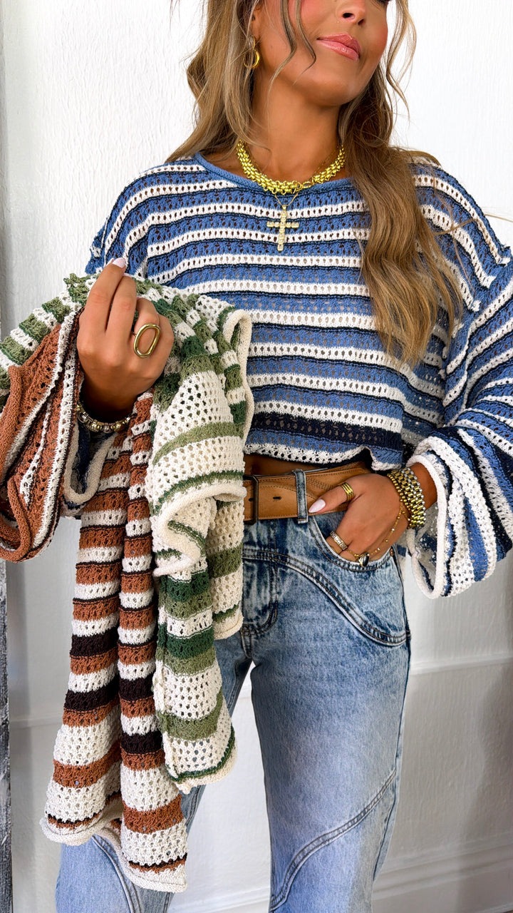 Ever After Knit Sweater, Dk.Denim