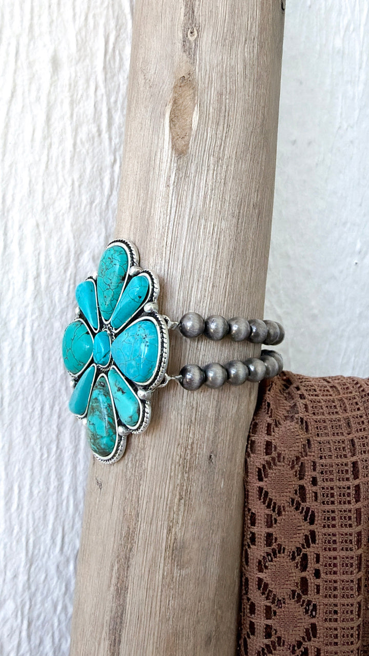 Western Stretch Bracelet, Turquoise
