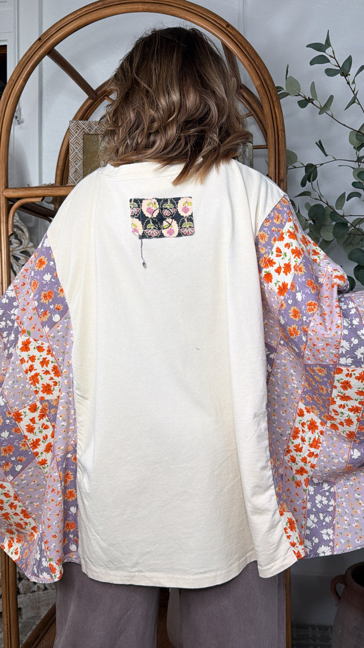 Peace & Love Flower Patch Top, Multi