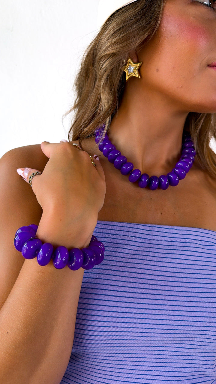Sugar Bead Set, Purple