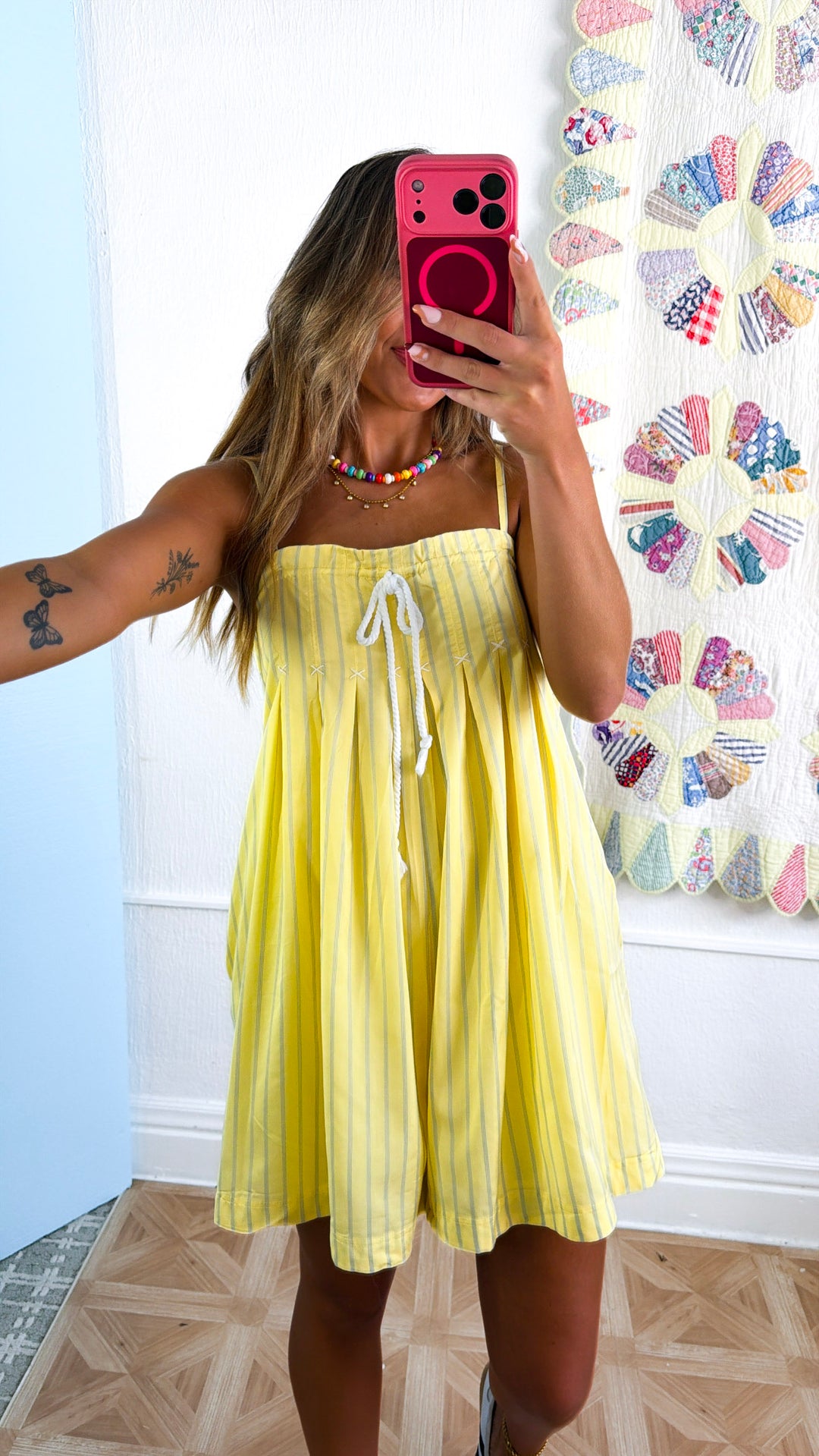 Lovely Sunshine Romper, Daisy/Sky
