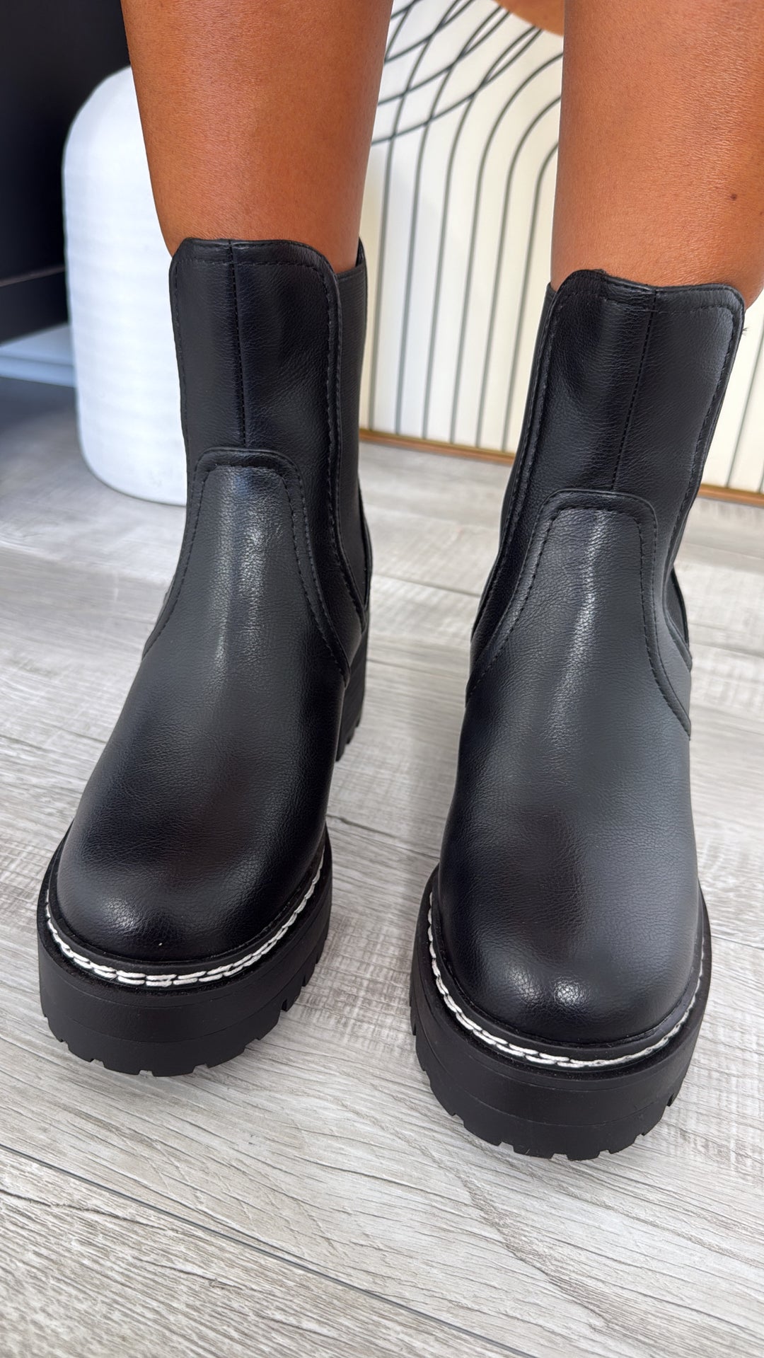 Torren Heeled Boots, Black