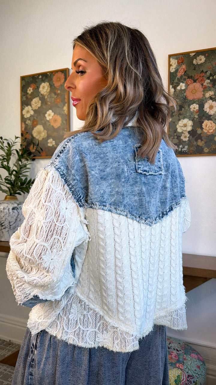 Savilla Springs Jacket, Denim Multi