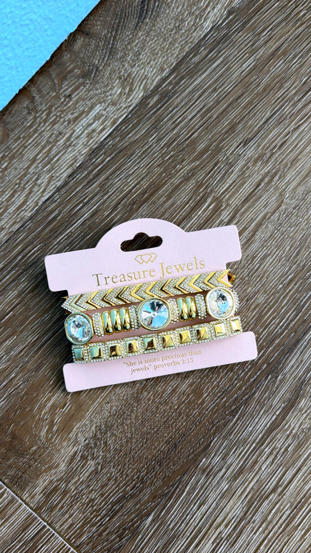 Crystal Luxe Power Bracelet Stack