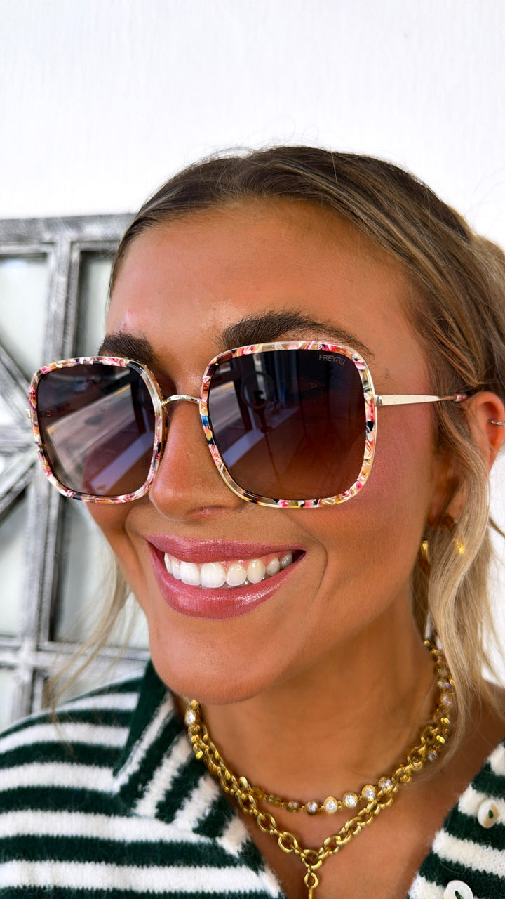 FREYRS: Cosmo Acetate Womens Square Sunglasses