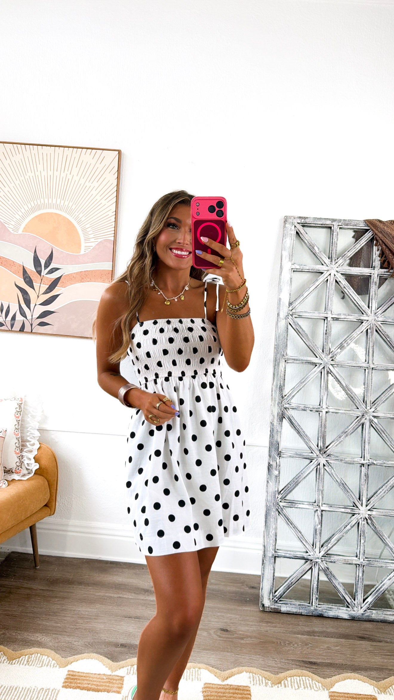The Paris Cafe Polka Dot Dress, White/Black – Everyday Chic Boutique