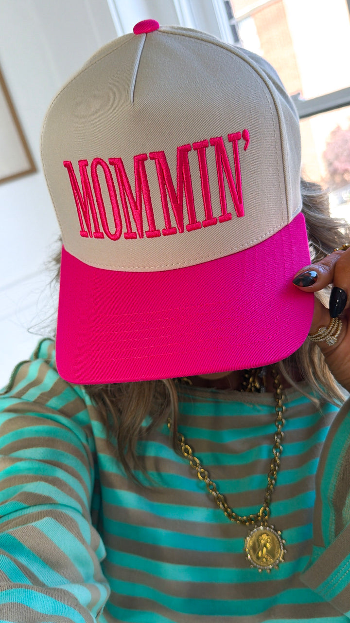 Mommin' Trucker Hat, Pink