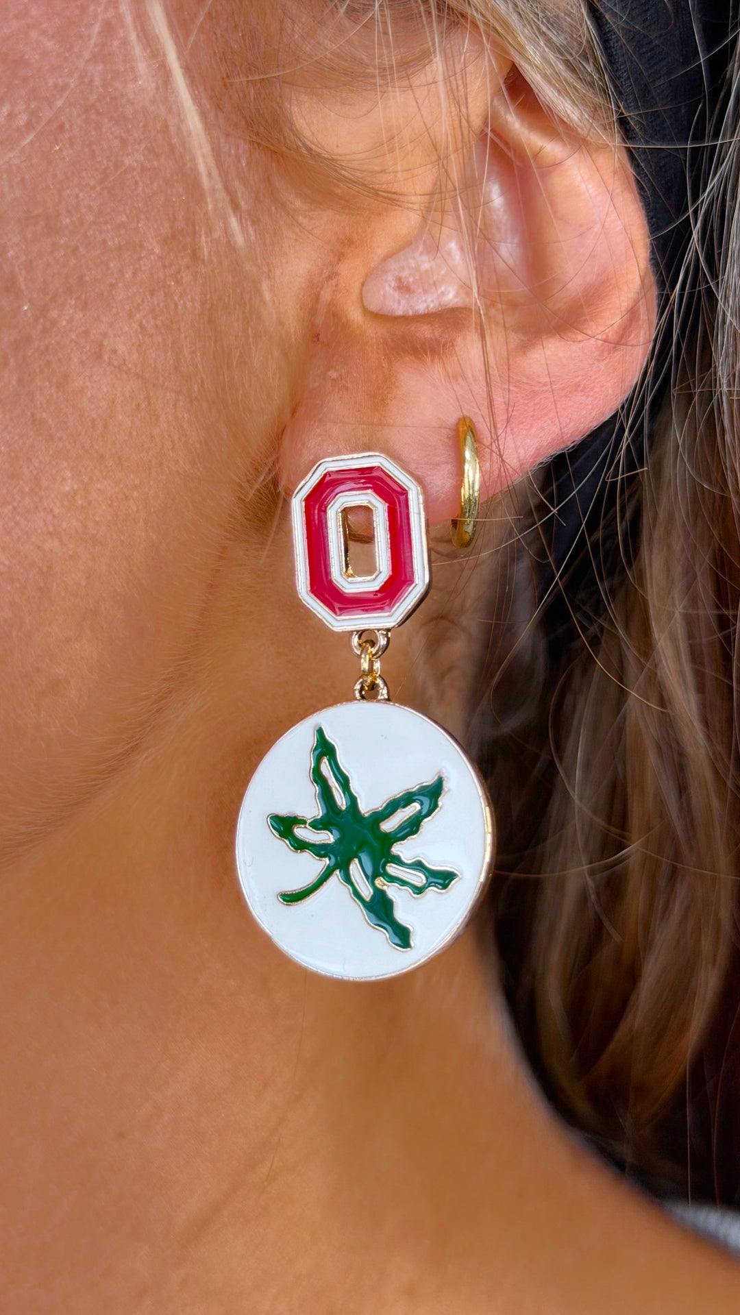 Ohio College Spirit Drop Earrings