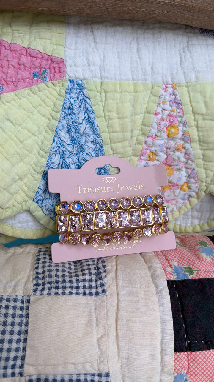 Pink in Love Bracelet Stack