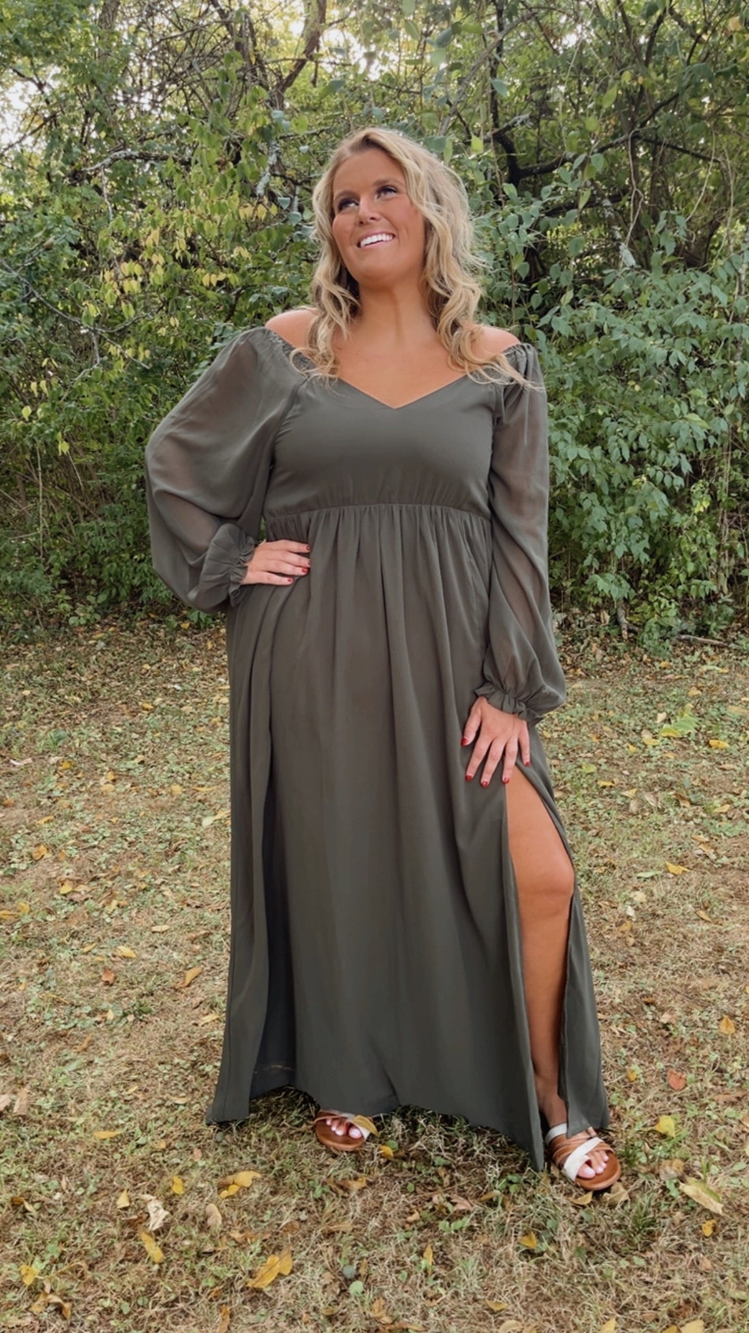 ECB Exclusive: Timeless Romantic Chiffon Maxi Dress, Olive Everyday Chic Boutique ECB Exclusive: Timeless Romantic Chiffon Maxi Dress, Olive Everyday Chic Boutique