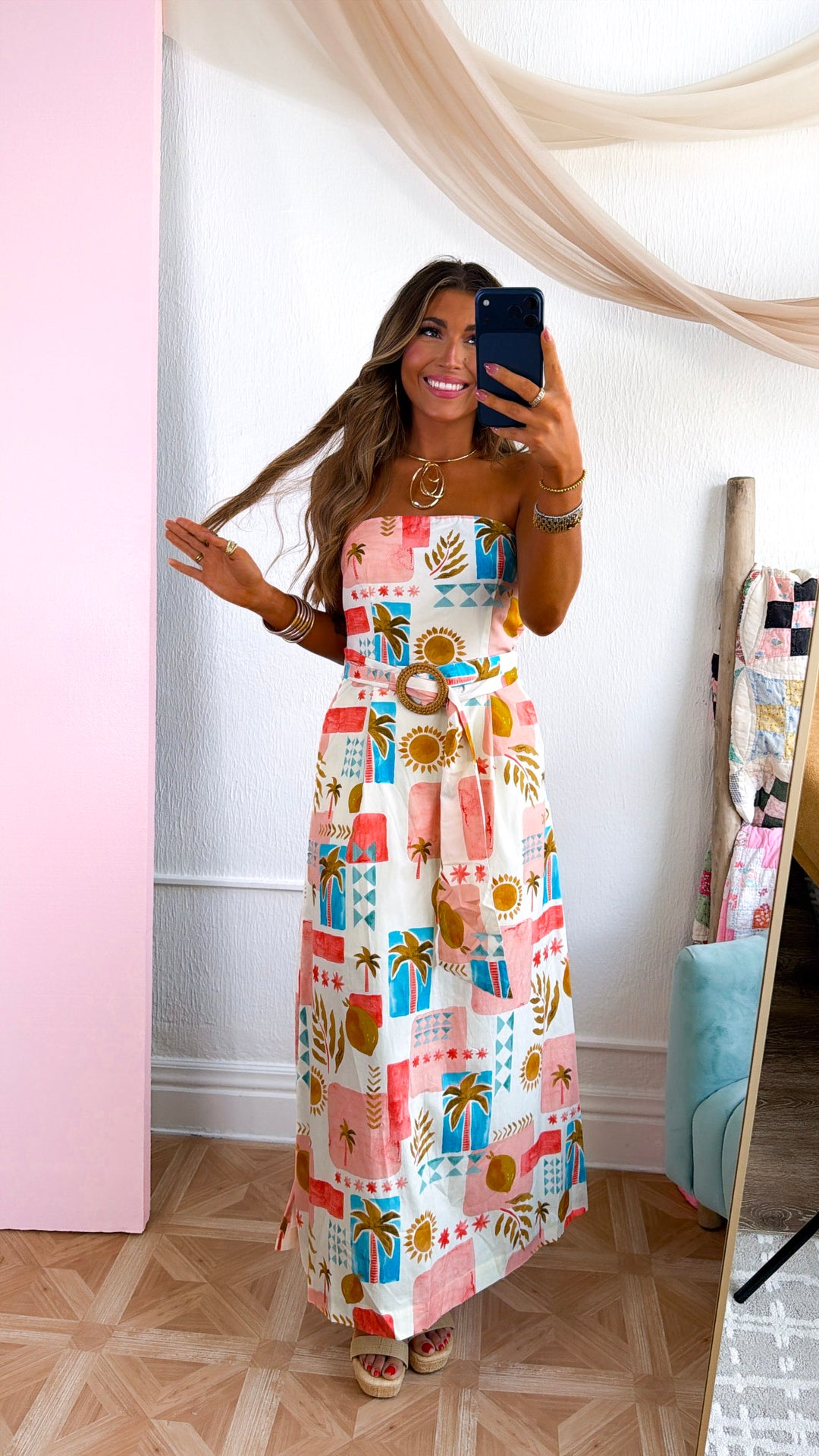 Island Breeze Midi Dress, Amalfi Coast Small Island Breeze Midi Dress, Amalfi Coast Small