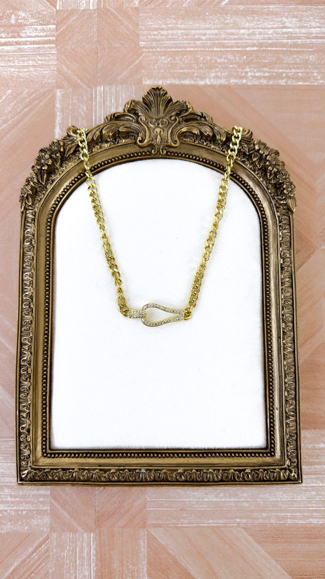 Treasure Jewels: Keep Me Posted Gold Necklace