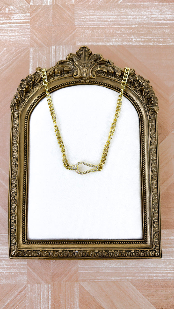 Treasure Jewels: Keep Me Posted Gold Necklace