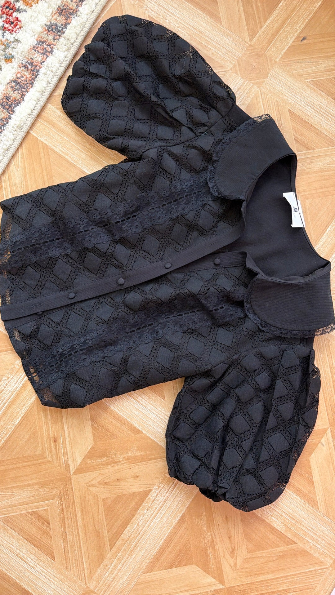 Elegant Midnight Blouse, Black