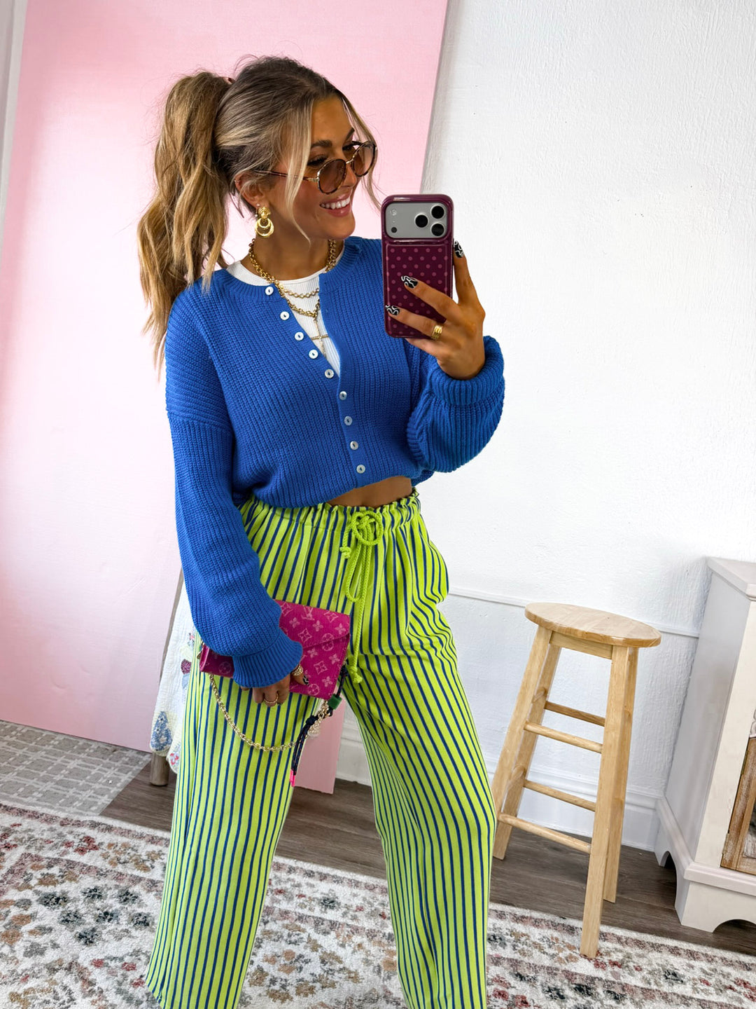 ECB Exclusive: The Signature Pants, Lime/Cobalt