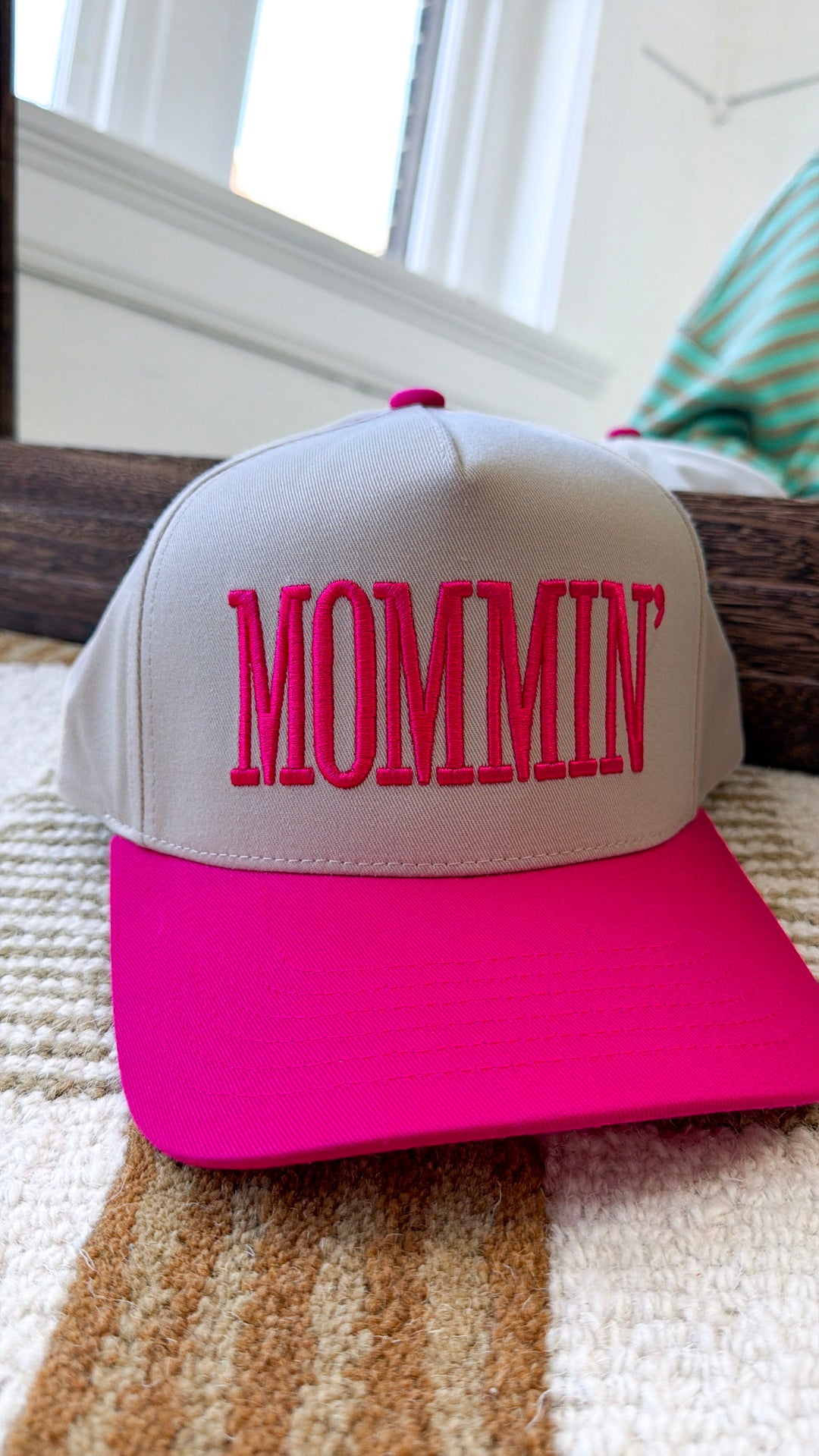 Mommin' Trucker Hat, Pink