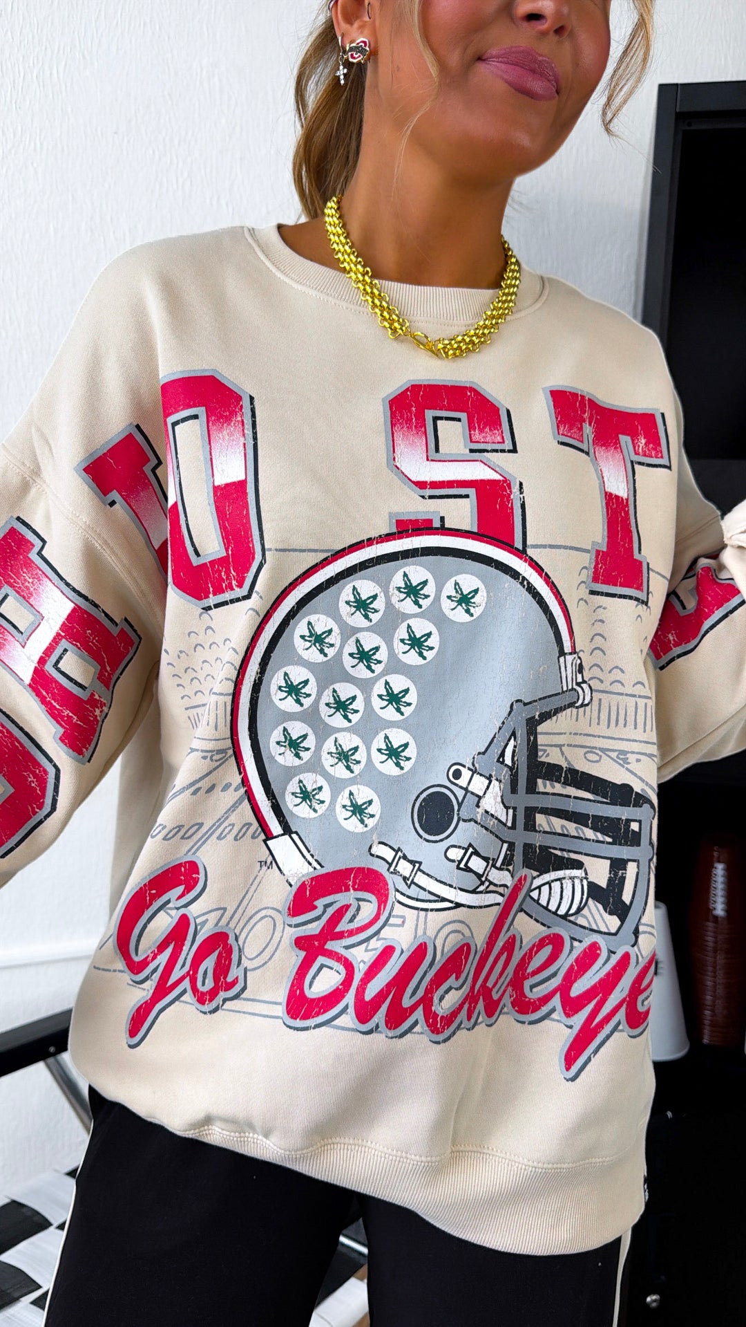 Buckeye Country Vintage Crewneck, Oatmeal