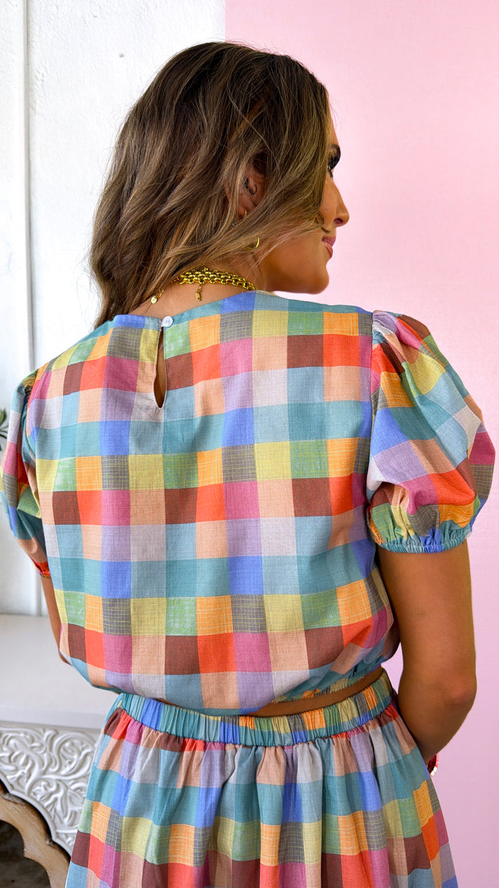 The Precious Plaid Top, Multi