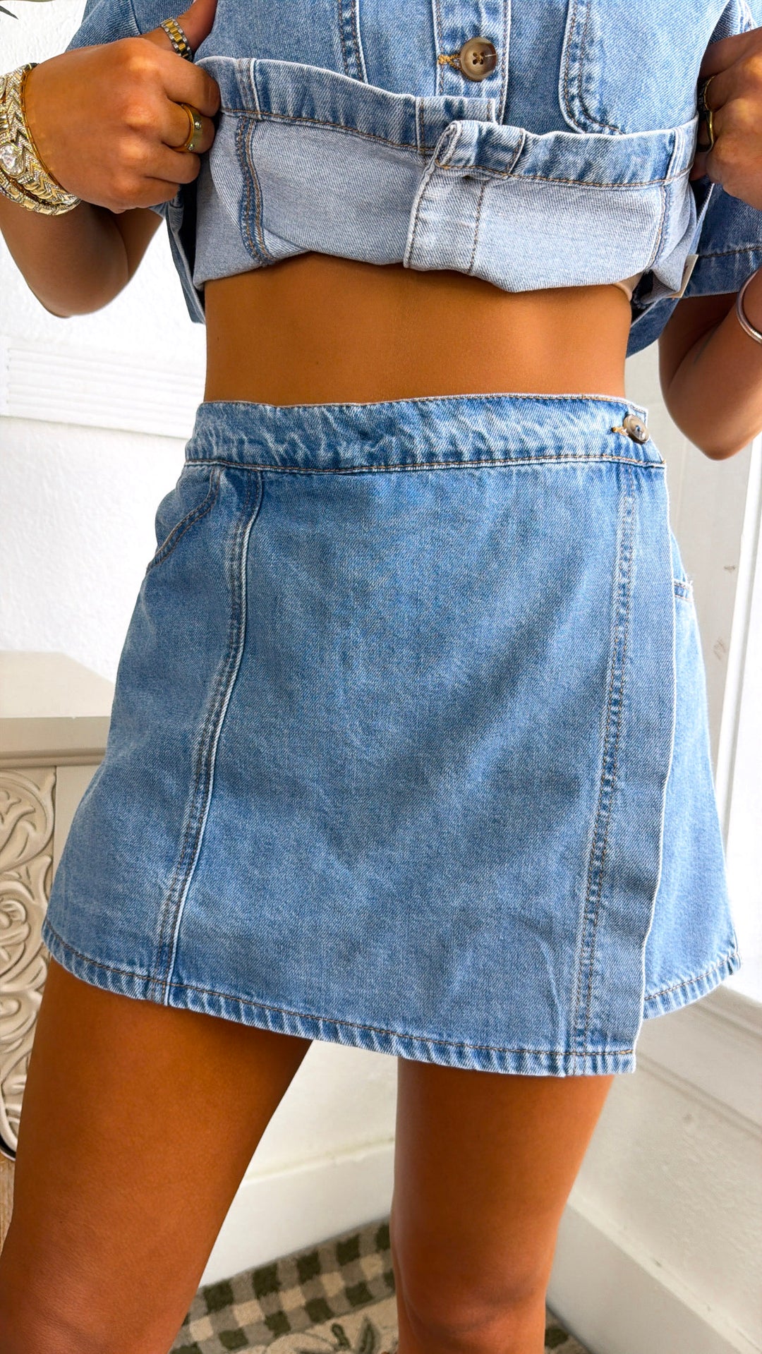 Cowgirl Blues Denim Set, Medium