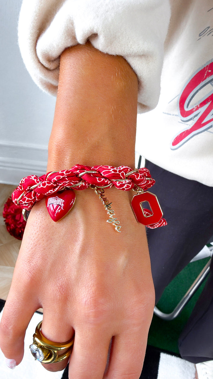 Ohio Bandana Charm Bracelet
