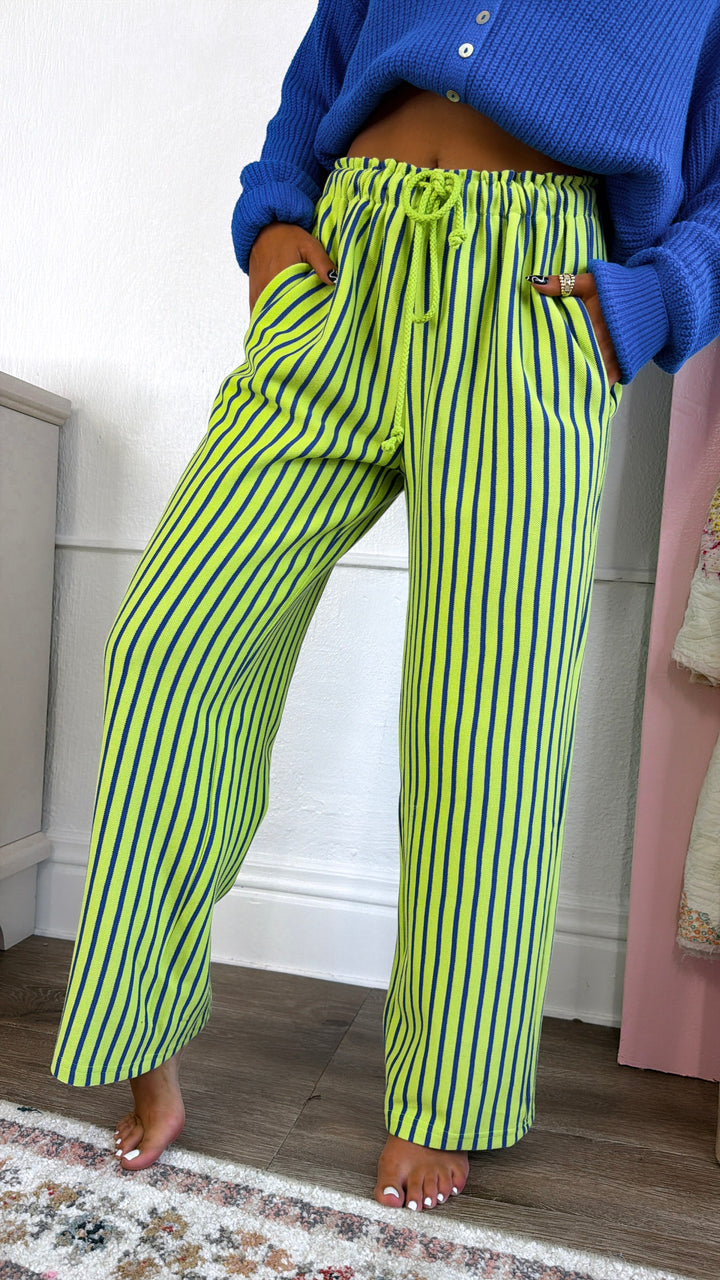 ECB Exclusive: The Signature Pants, Lime/Cobalt