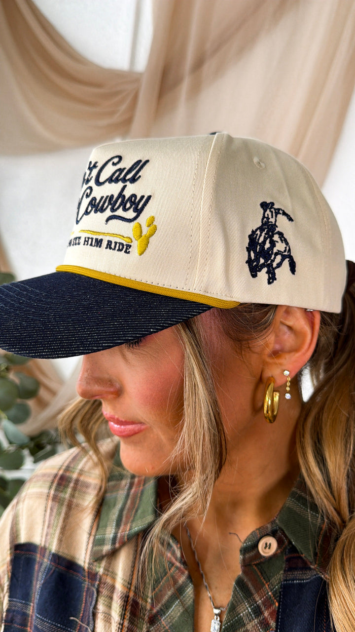 Don't Call Him A Cowboy Trucker Hat
