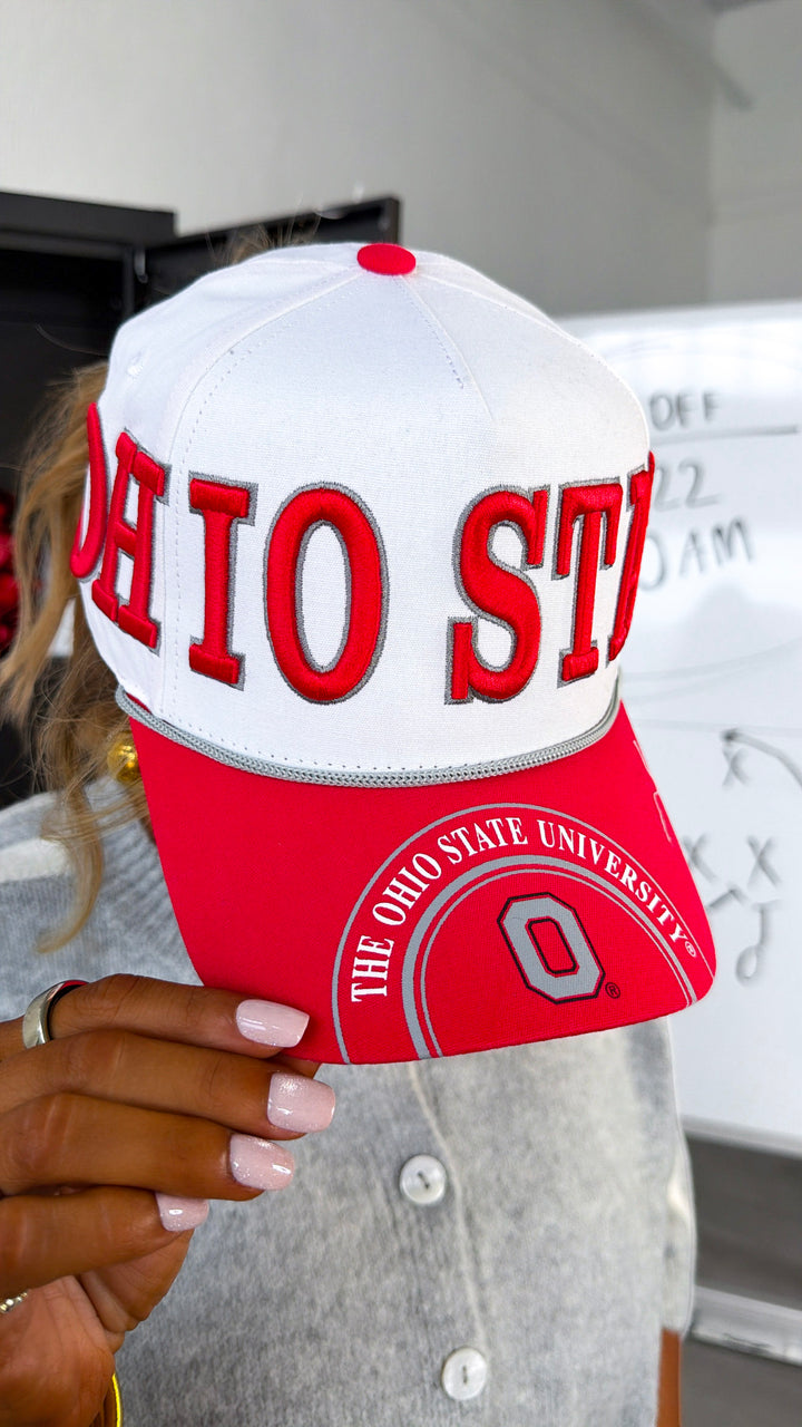 Ohio State Game Day Glory Cap, White/Red