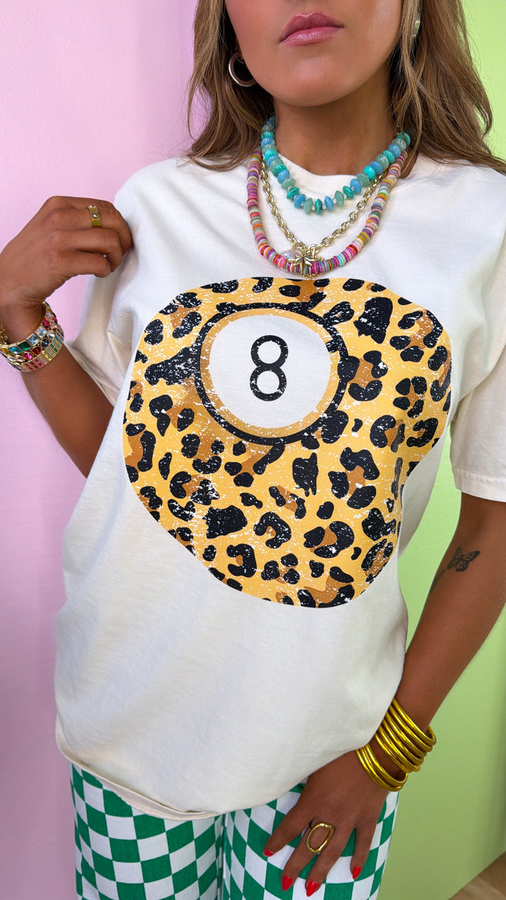Lucky 8 Ball Graphic Tee, Ivory