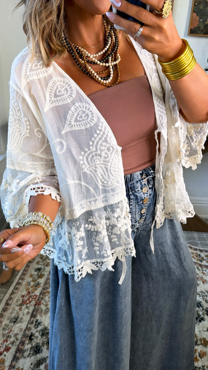 Daylight Tie Top, Natural