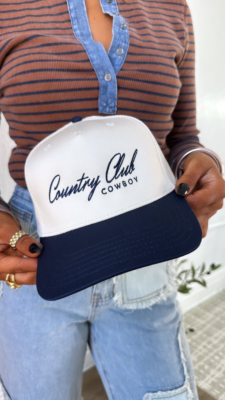 Country Club Cowboy Hat, Navy