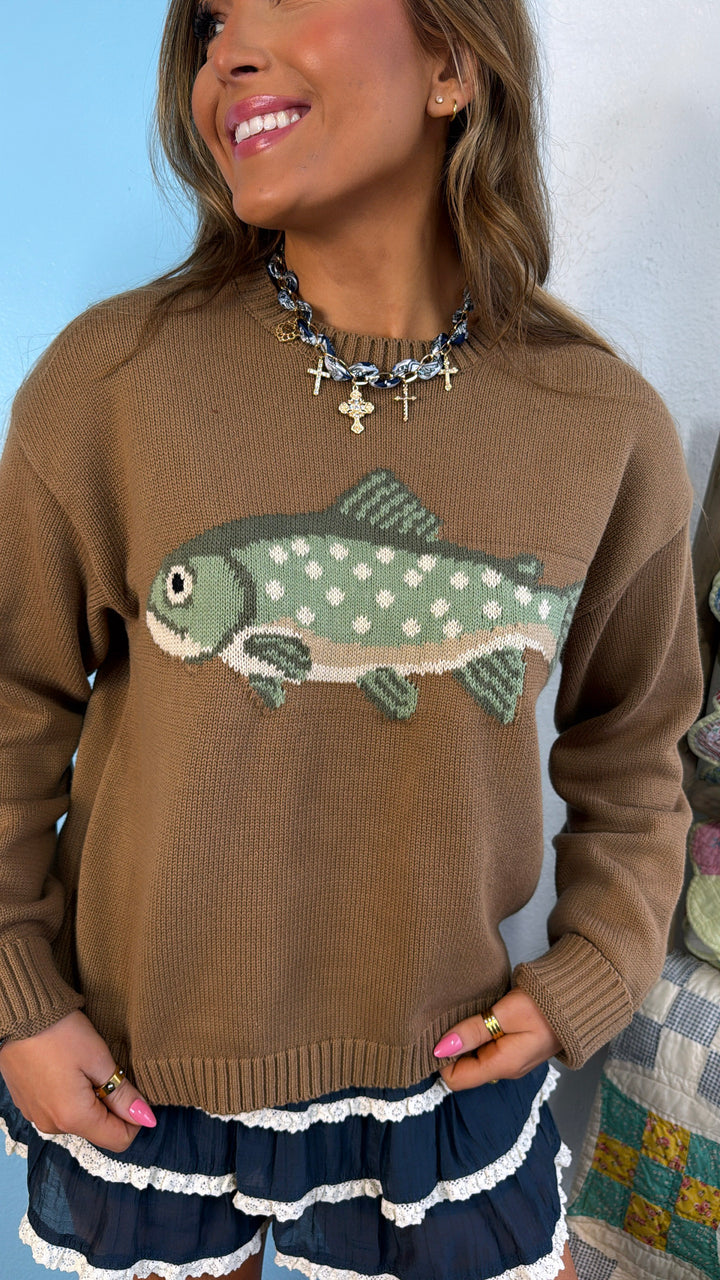 Fin & Tide Sweater, Mocha