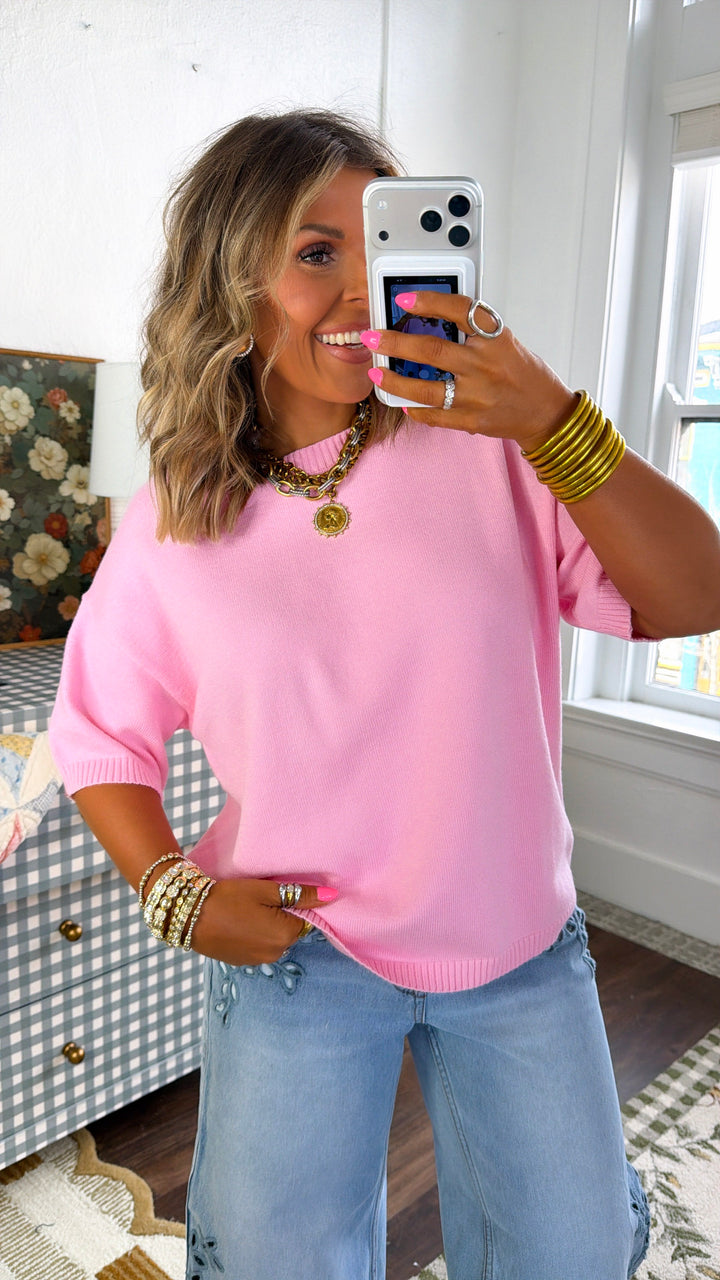 Stella Soft Sweater, Pink