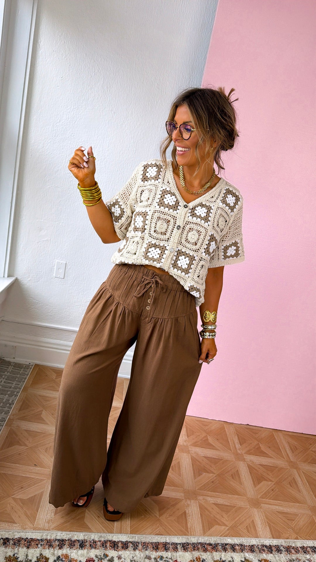 Soft Sands Linen Pants, Toffee