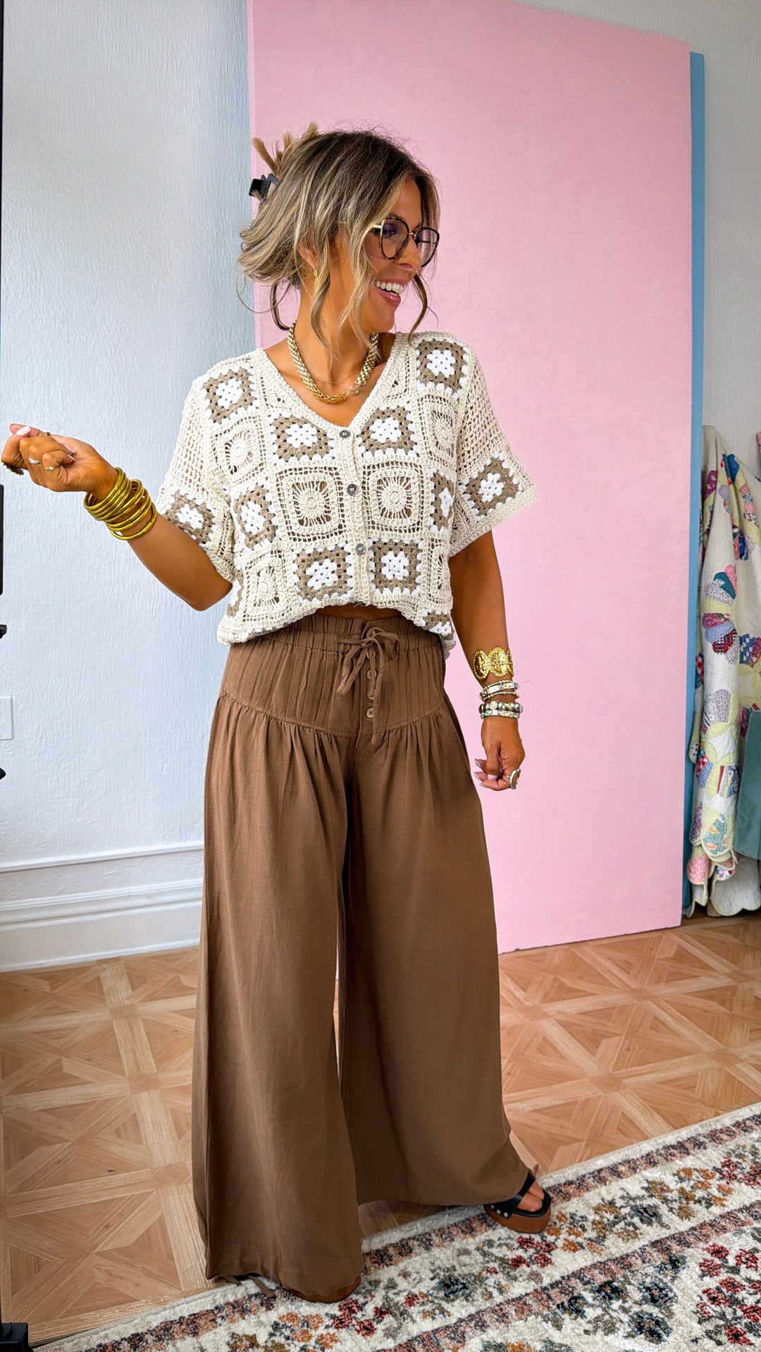 Soft Sands Linen Pants, Toffee