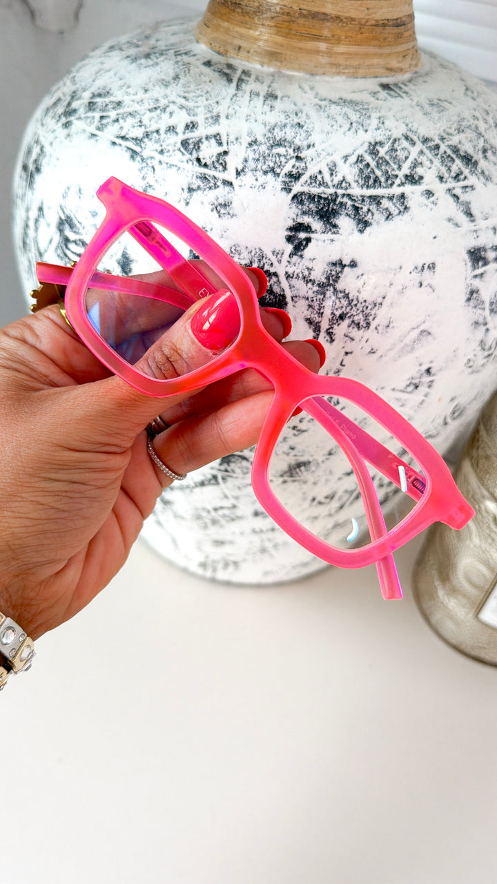Ibiza Blue Light Glasses, Pink