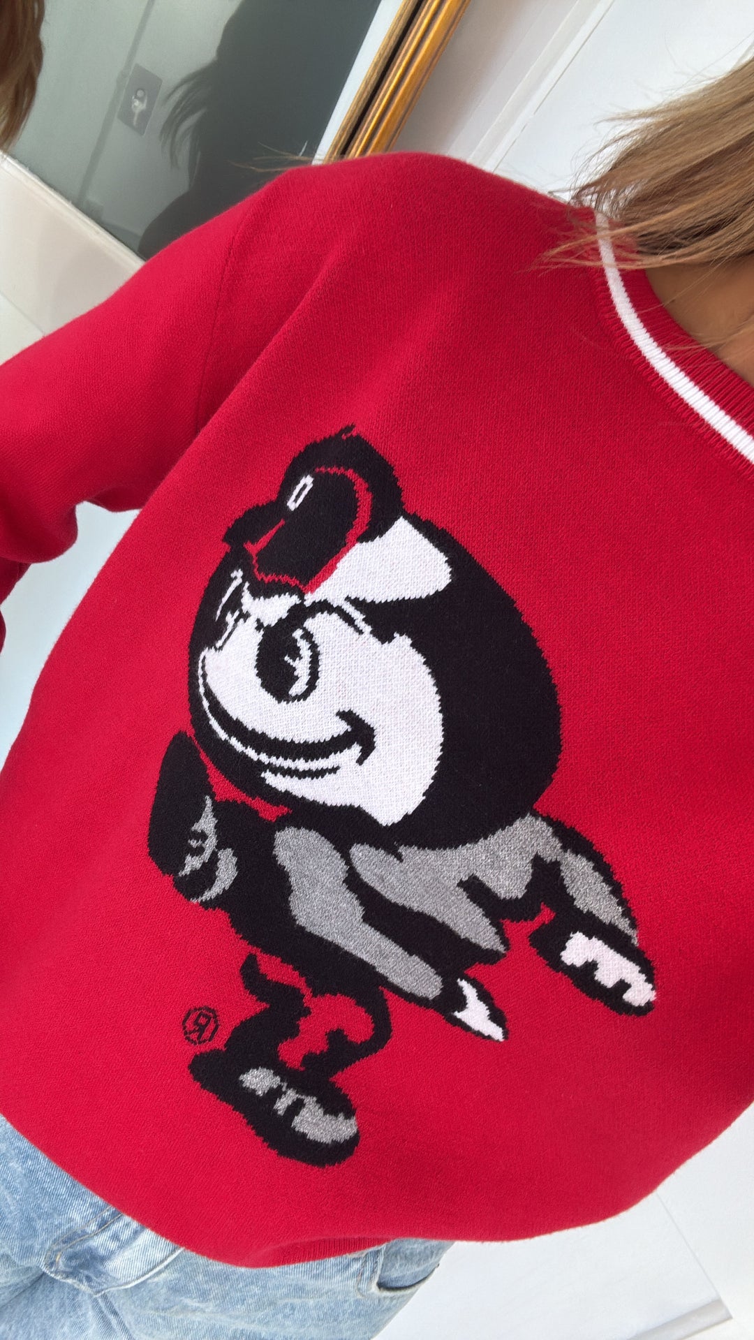 The Man Knit Sweater, Red