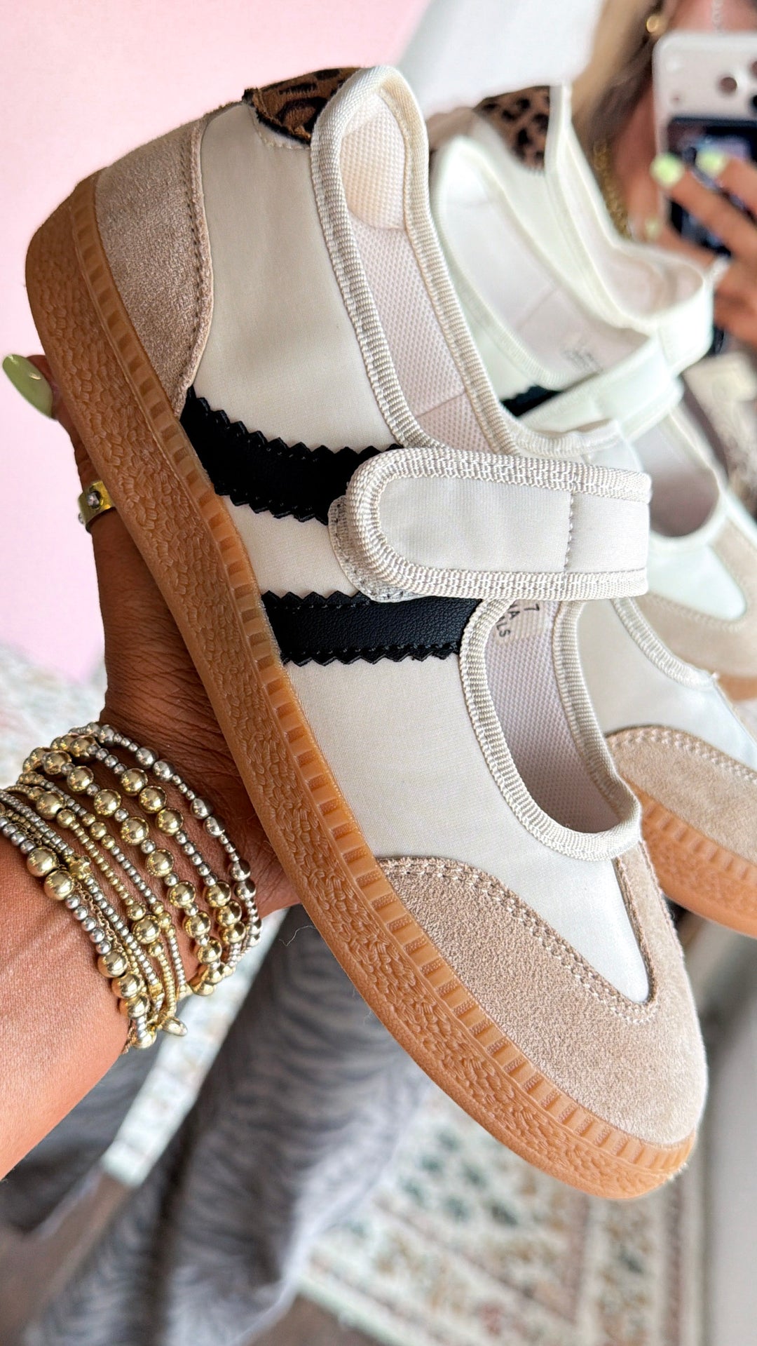 My Mary Jane Sneaker, Sand Combo