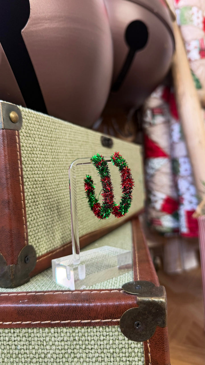 Christmas Tinsel Wreath Hoops, Multi