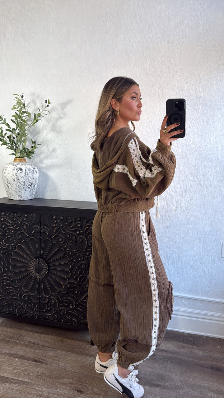 Espresso Eclipse Zip Up, Chocolate