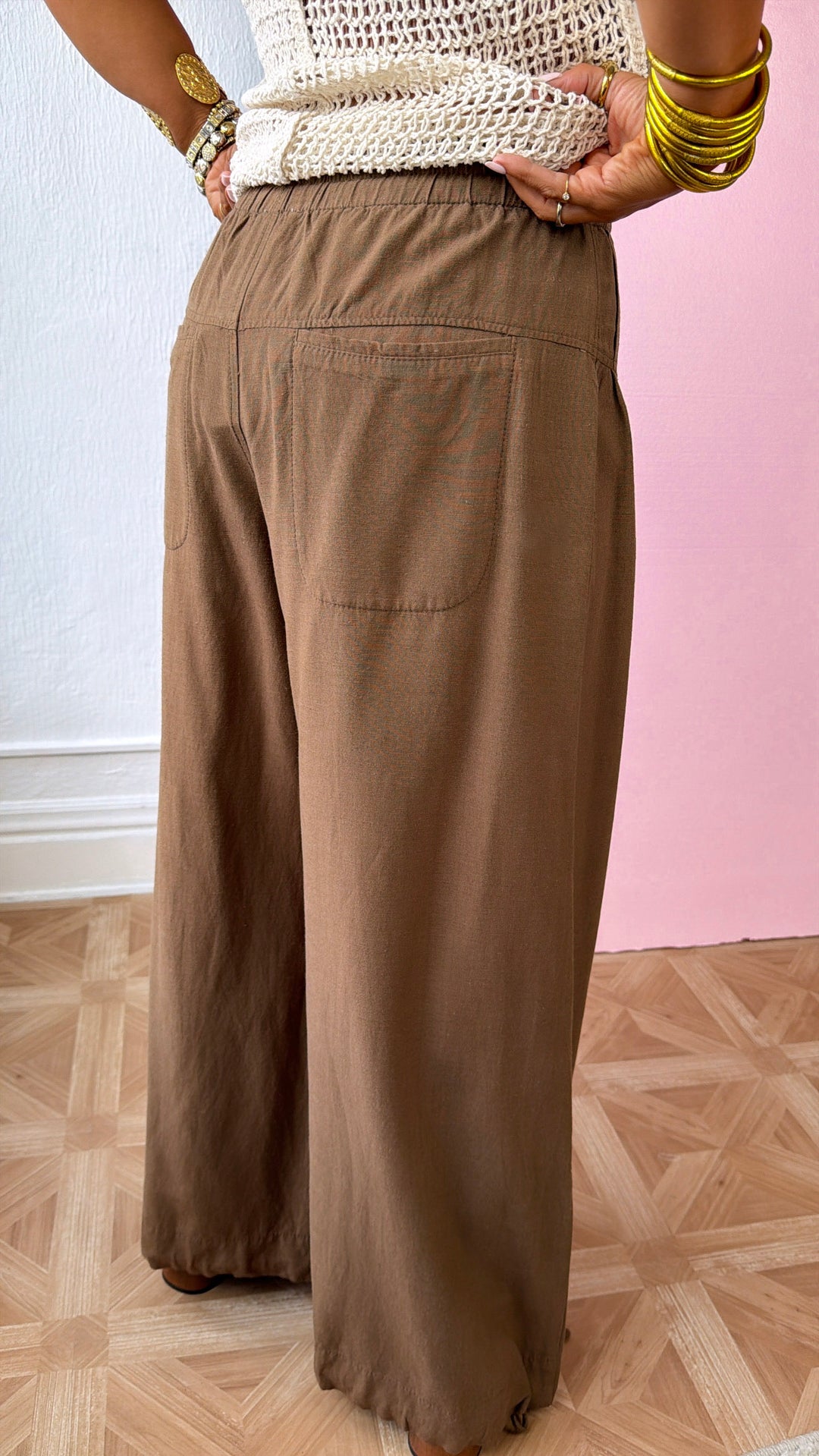 Soft Sands Linen Pants, Toffee