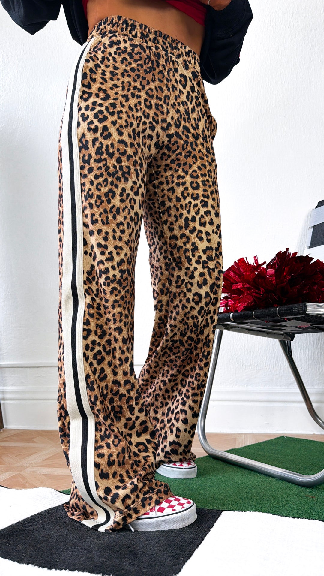 Fast Lane Leopard Pant, Black/Brown