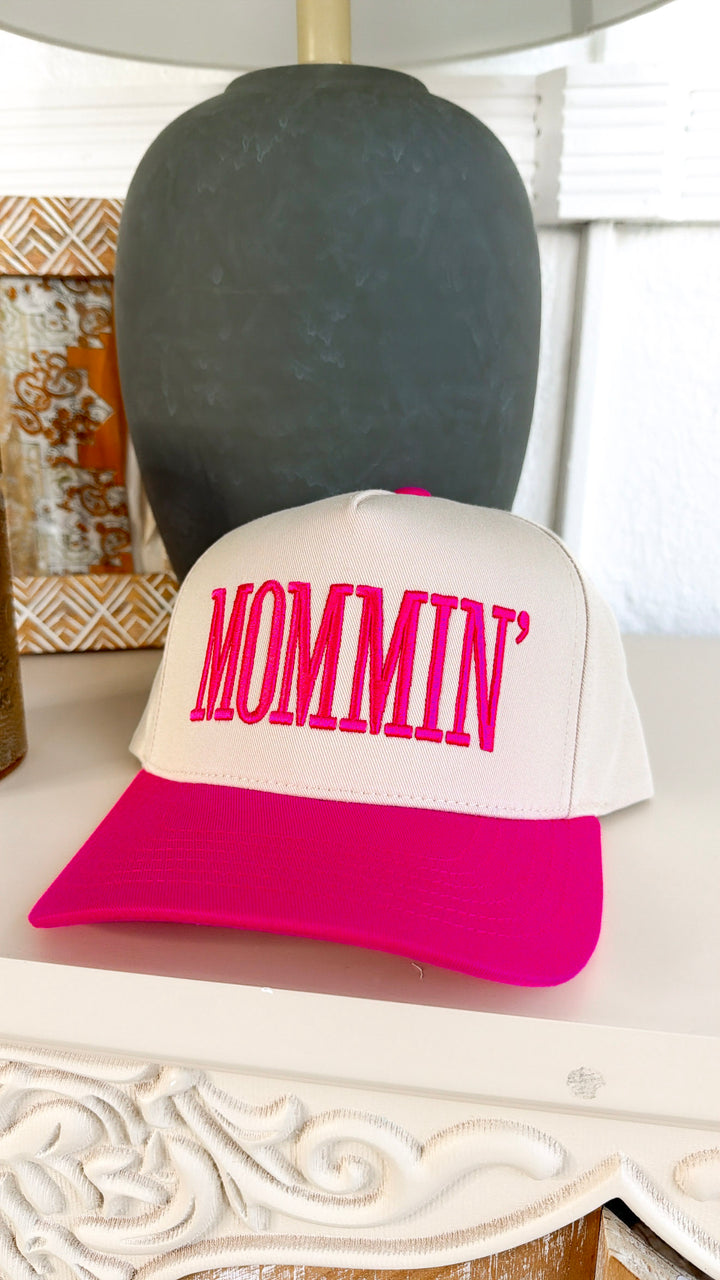 Mommin' Trucker Hat, Pink