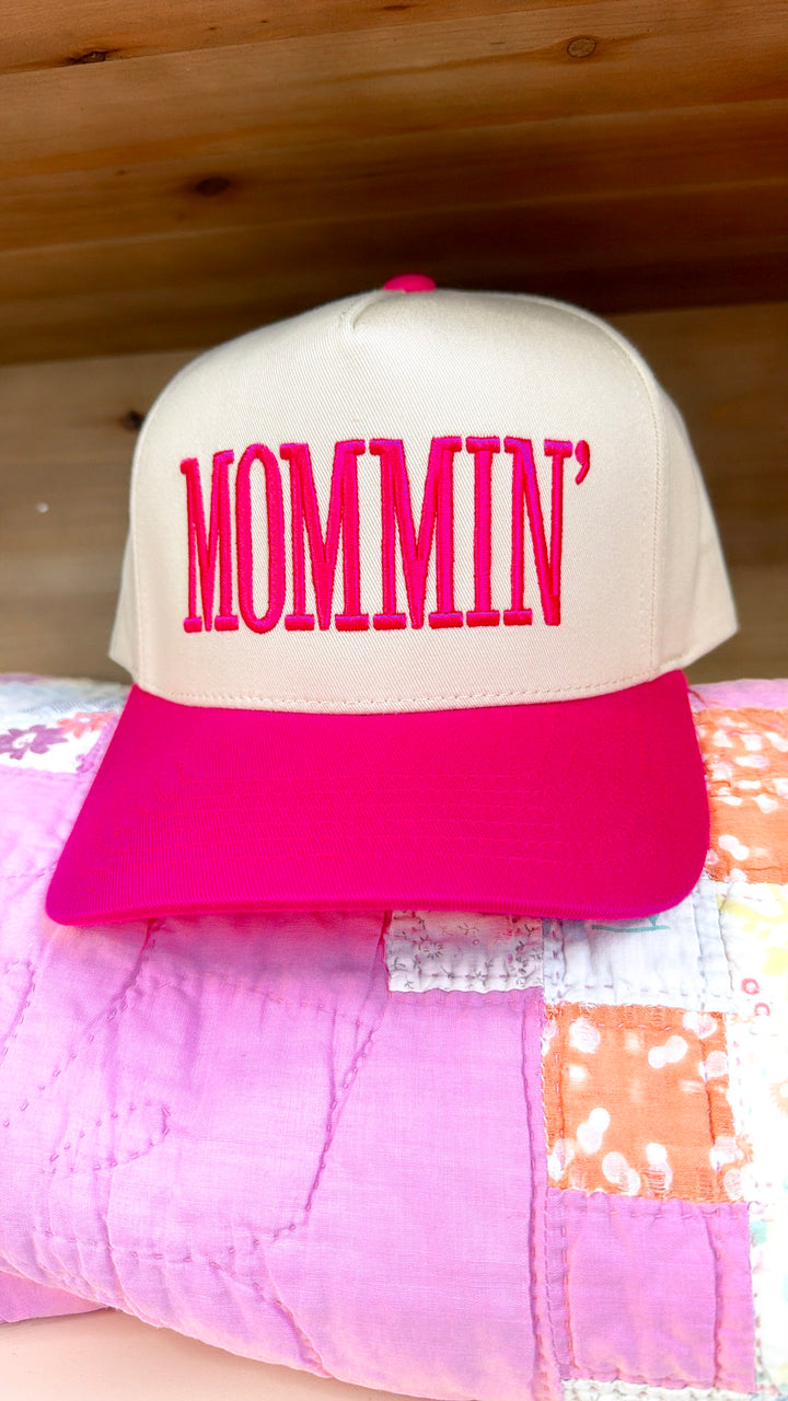 Mommin' Trucker Hat, Pink