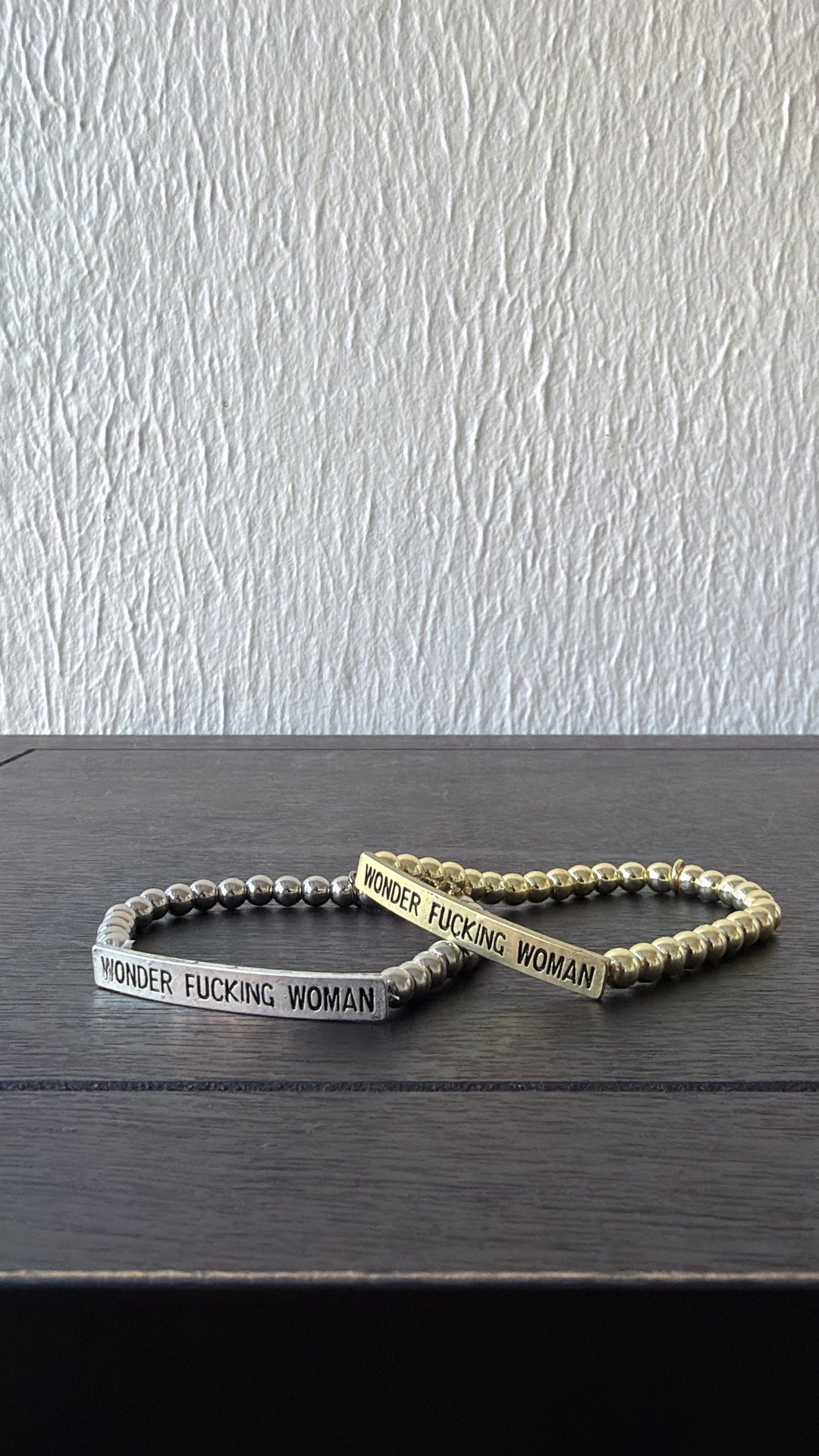 Wonder Woman Bracelet, Silver Bead